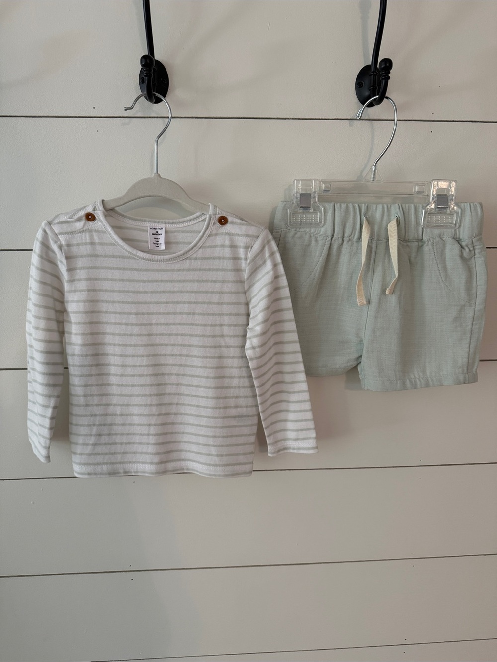 Nordstrom Stripe Two Piece Short Set